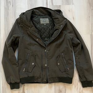 Bass Dark Olive Hooded Jacket